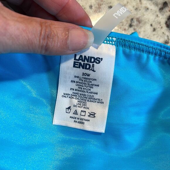 Ann Cole Lands End Profile‎ Womens Set of 3 Bikini Bottom Black Blue Size 20W - Picture 5 of 8